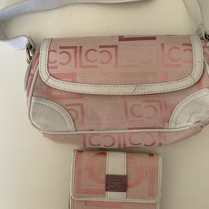 Liz Claiborne shoulder purse and wallet